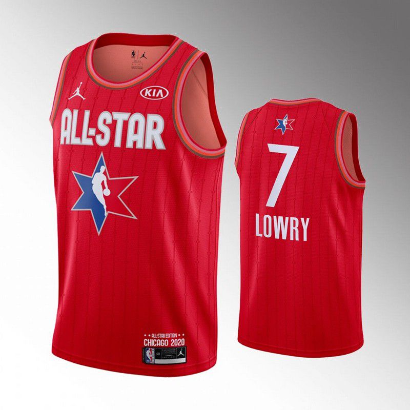 Men Toronto Raptors #7 Lowry Red 2020 All Star NBA Jerseys->toronto raptors->NBA Jersey